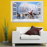 Christmas 2017 Santa Claus Gift Can Removed Wall Stickers Christmas 2017 Santa Claus Gift Can Removed Wall Stickers