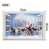 Christmas 2017 Santa Claus Gift Can Removed Wall Stickers Christmas 2017 Santa Claus Gift Can Removed Wall Stickers