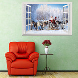 Christmas 2017 Santa Claus Gift Can Removed Wall Stickers Christmas 2017 Santa Claus Gift Can Removed Wall Stickers