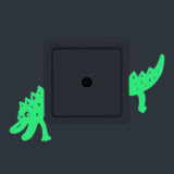 Honana DX-169 Fluorescent Glow Switch Wall Sticker Horrible Crocodile Home Bedroom Decor