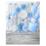 3x5FT 5x7FT Vinyl Blue Balloon Wood Floor Photography Backdrop Background Studio Prop 3x5FT 5x7FT Vinyl Blue Balloon Wood Floor Photography Backdrop Background Studio Prop