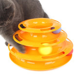 Yani-MC-PW3 Funny Cat Pet Toy Cat Toys Intelligence Triple Play Disc Kitten Toy Balls Pet Toys