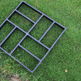 Garden DIY Plastic Path Maker Mold Manually Paving Courtyard Stone Road Cement Brick Mold Auxiliary Tools