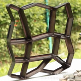 Garden DIY Plastic Path Maker Mold Manually Paving Courtyard Stone Road Cement Brick Mold Auxiliary Tools