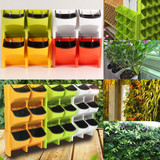 2-Pocket Vertical Wall Planter Self Watering Hanging Flower Pot Garden Decoration 2-Pocket Vertical Wall Planter Self Watering Hanging Flower Pot Garden Decoration