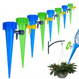 Automatic Sprayer Drip Irrigation Plant Waterer Self Watering Devices with Slow Release Control Valve Switch Automatic Vacation Self Plant Watering Spikes Glob