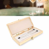 4 PCS Alcohol Concentration Meter Measuring Tool Tester With Thermometer Wine Vodka Whiskey Hydrometer Testeing Bar Set