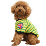 Pet Dog Cat Striped Clothing T shirt Pet Apparel Vest  Winter Spring Pet Customes 3 Colors