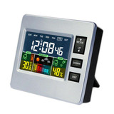Loskii DC-07 Digital Temperature Hygrometer Alarm Clock Weather Forecast Trends Calendar Function Alarm Clock