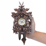 Deer Black Forest Decoration Home Cafe Art Chic Swing Vintage Cuckoo Wall Clock