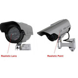 Solar Powered Fake Camera Outoodr Dummy Bullet CCTV Security Surveillance Camera Blinking IR LED