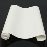 10m Brick pattern 3D White Textured Non-woven Flocking Wallpaper Wall Paper Roll Wall Sticker