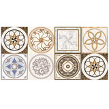 5M PVC Wall Sticker Bathroom Waterproof Self Adhesive Wallpaper Kitchen Mosaic Tile Stickers For Walls Decal Home Decoration DIY Tile Sticker High-end Floor Tile Decorative Line Stickers Flooring Tile