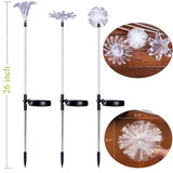 ARILUX® Solar Multi-Color Changing LED  Flower Stake Light  Transparent Lampshade  Luminous Pole