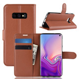 PU Leather Wallet Kickstand Flip Protective Case For Samsung Galaxy S10e 5.8 Inch