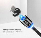 FLOVEME Micro USB LED Magnetic Braided Fast Charging Cable 1m For Redmi Note 4 4X S7 Edge S6