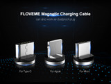 FLOVEME Micro USB LED Magnetic Braided Fast Charging Cable 1m For Redmi Note 4 4X S7 Edge S6