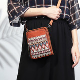 Brenice Women Canvas Bohemian Shoulder Crossbody Bag Brenice Women Canvas Bohemian Shoulder Crossbody Bag