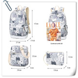 school bags for teenagers Satchel Cartoon canvas backpack fashion Women's backpacks