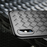 Weave Case For iPhone X IX Luxury Ultra Thin Slim Back Cover Case For iPhone 10