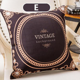 45cm x 45cm - Butterfly Vintage Black Brown Pillow Cushion Cover for Home Decor 51402