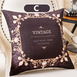45cm x 45cm - Butterfly Vintage Black Brown Pillow Cushion Cover for Home Decor 51402