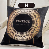 45cm x 45cm - Butterfly Vintage Black Brown Pillow Cushion Cover for Home Decor 51402