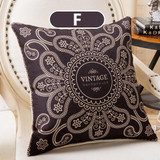 45cm x 45cm - Butterfly Vintage Black Brown Pillow Cushion Cover for Home Decor 51402