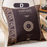 45cm x 45cm - Butterfly Vintage Black Brown Pillow Cushion Cover for Home Decor 51402