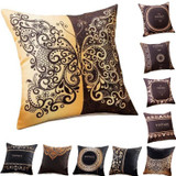 45cm x 45cm - Butterfly Vintage Black Brown Pillow Cushion Cover for Home Decor 51402