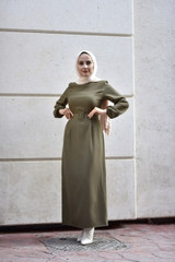 Belted Hijab Dress Abayas For Women Muslim Fashion Hijab Dress Kaftan Islamic Clothing 2021 Musulman Ensembles  Femme Vestidos