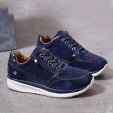 Women Shoes Gold Sneakers Zipper Platform Trainers Women Shoes Casual Lace-Up Tenis Feminino Zapatos De Mujer Womens Sneakers