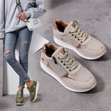 Women Shoes Gold Sneakers Zipper Platform Trainers Women Shoes Casual Lace-Up Tenis Feminino Zapatos De Mujer Womens Sneakers