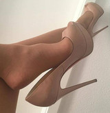 Women Sexy Peep Toe Platform Pumps Black Nude Patent leather super High Dress Shoes Woman Slip on Party Heels Wedding Shoes 2020