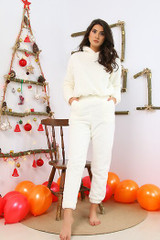 2021 New Hooded Pocket Plush Tracksuit Women  Pajamas  Winter Warm Flannel  Homewear Thick Female Sleepwear Two Piece Set Pants