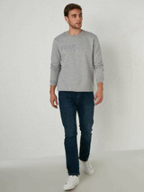 Relaxed Fit Crew Neck Thick Sweatshirt Letter Print Plus Velvet Sweatshirt Men Harajuku Fleece Hoodie Hip Hop Stranger Things