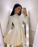 2021 Sexy Red Long Sleeve V Neck High Quality A Line Bandage Dress Fashion Evening Party Vestido Mini Club