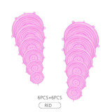 6/12PCS Reusable Fresh Keeping Seal Covers Compression Universal Silicone Stretch Lids Kitchen Accessories Use For Kitchen Food 6/12PCS Reusable Fresh Keeping Seal Covers Compression Universal Silicone Stretch Lids Kitchen Accessories Use For Kitchen Food