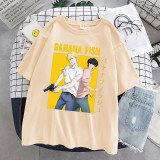 Funny Japan Anime Banana Fish T Shirt Men Manga Unisex Streetwear T-shirt Casual Short Sleeve Tshirt Homme Hip Hop Top Tees Male