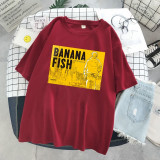 Funny Japan Anime Banana Fish T Shirt Men Manga Unisex Streetwear T-shirt Casual Short Sleeve Tshirt Homme Hip Hop Top Tees Male