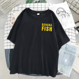 Funny Japan Anime Banana Fish T Shirt Men Manga Unisex Streetwear T-shirt Casual Short Sleeve Tshirt Homme Hip Hop Top Tees Male