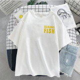 Funny Japan Anime Banana Fish T Shirt Men Manga Unisex Streetwear T-shirt Casual Short Sleeve Tshirt Homme Hip Hop Top Tees Male