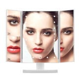 Makeup Light Mirror Touch Screen Makeup Mirror 21 LED Lights 1X/2X/3X Magnification Mirror With Light