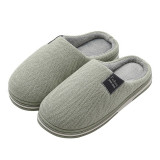 Winter Warm Men's Slippers Memory foam Women Slippers for home 2020 Non Slip Women Shoes Indoor Soft Soles Stripe House Slippers