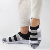 Vulcanized Shoes Sneakers Women Trainers Knitted Sneakers Ladies Slip-on Sock Shoes Sparkly Crystal Zapatillas Mujer Casual