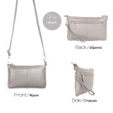 100% Genuine Leather Women Messenger Bag Famous Brand Female Shoulder Bag Envelope Clutch Bag Crossbody Bag Purse for Women 2019