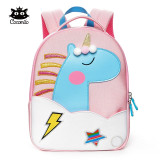 Cocomilo 3D Cartoon Unicorn Kids School Bag Kawaii Soft Pink Unicorn Cute Kindergarten Backpack Toddler Baby Bag Children Gift