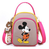 Disney's new Mickey cute all-match Oxford bag girl shoulder messenger handbag shopping travel mobile phone bag storage bag