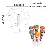 Wooden Donut Wall Stand Doughnut Holder Baby Shower Kids Birthday Party Table Decorations Wedding Favors Mariage Party Supplies