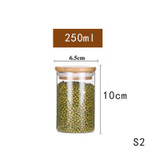 Mason Candy Jar For Spices Glass Transparent Container Glass Jars With Lids Cookie Jar Kitchen Jars And Lids Small Size Wholesal